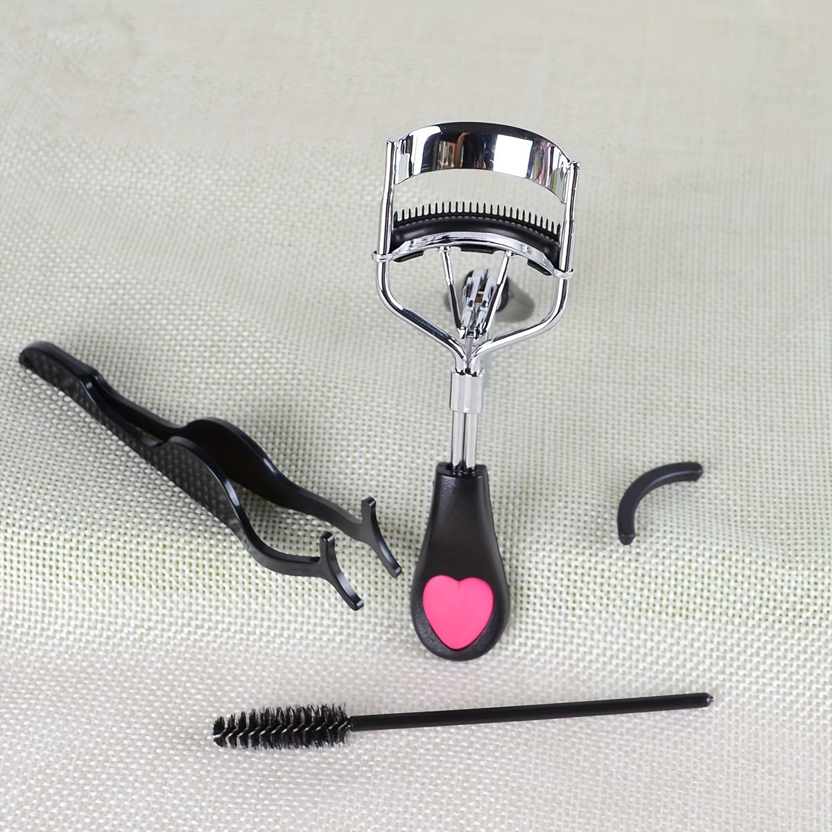 4pcs Eyelash Tools Set False Eyelash Applicator Eyebrow Brush Eyelash Curlers