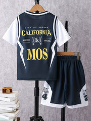 Boys Basketball Tracksuit Set - First Organizer 24 Print