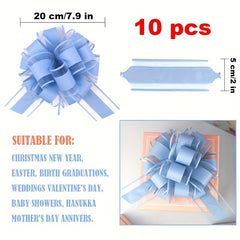 10pcs Large Gift Wrapping Bows for Christmas Party Birthday Wedding
