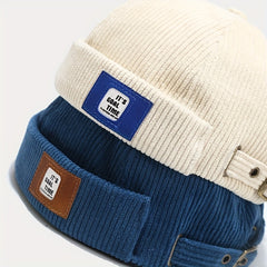Cotton Brimless Docker Cap for Men