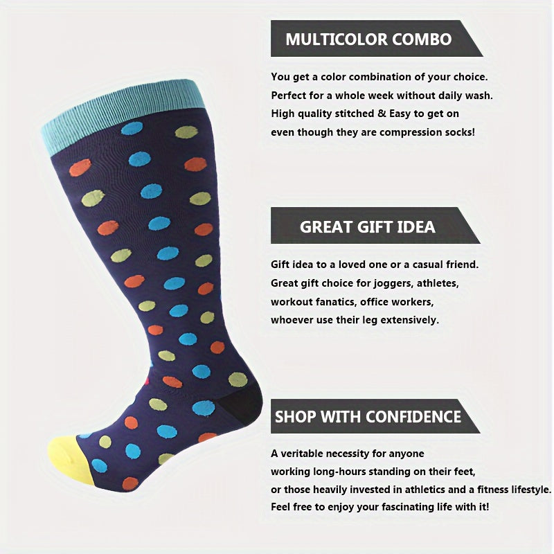 4 Copper Compression Socks 20-30 mmHg for Women & Men Circulation Support