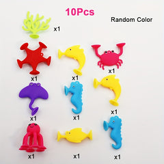 Ocean Animals Suction Cup 30pcs Bath Toys for Kids Sensory Window Building Toys
