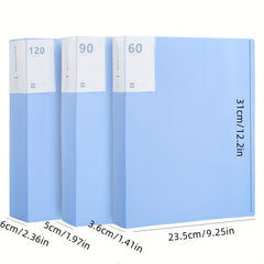 A4 Waterproof Transparent Insert Bag 60-120 Pages