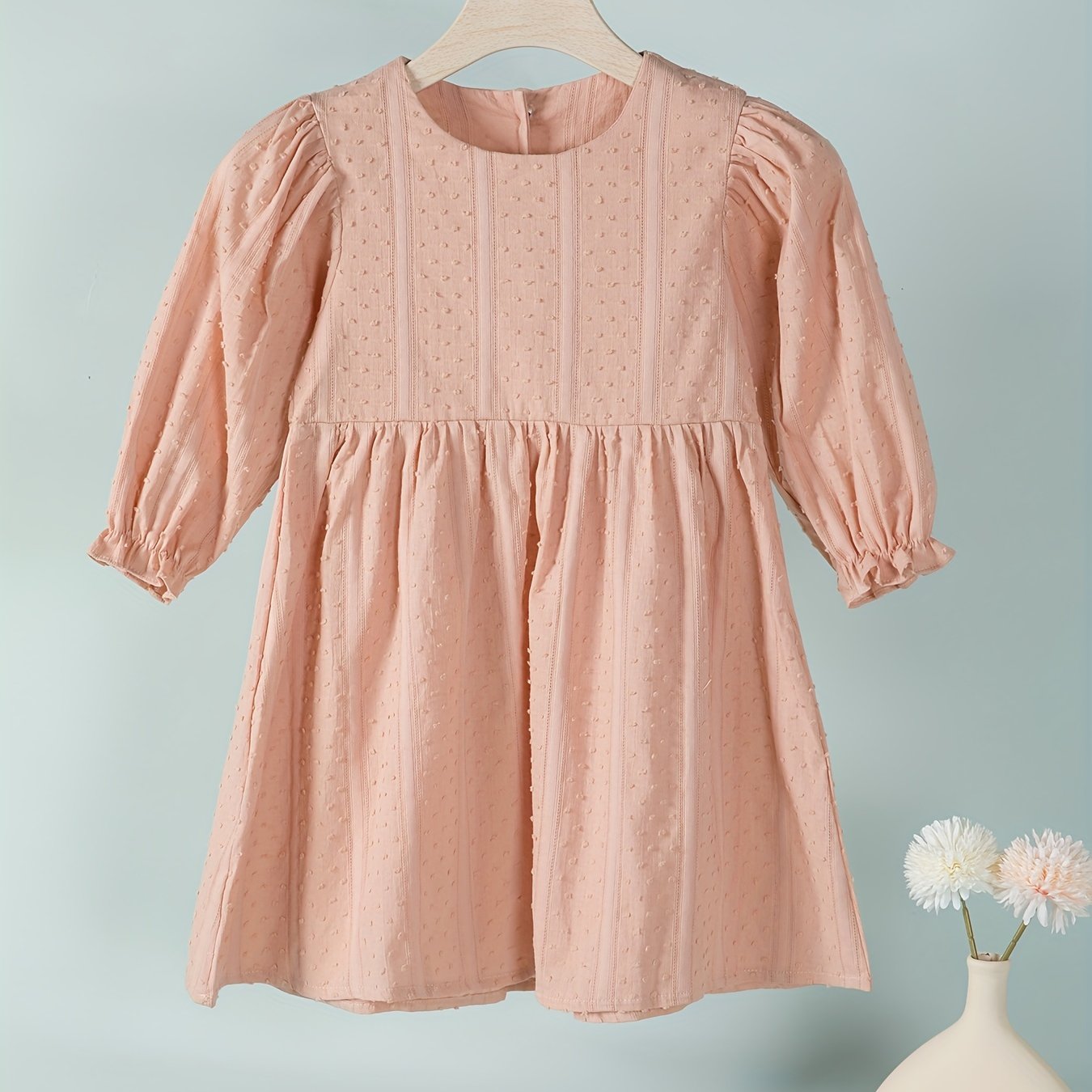 Cute Toddler Baby Girls Cotton Ruffle Dress
