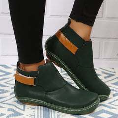 Women's Hook And Loop Flat Shoes Casual Walking Shoes