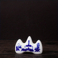 Mountain Shaped Ceramic Pen Holder for Art Supplies