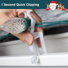 Christmas Tree Decorative Light Hook Plastic Clips Hanging Ornaments Accessories