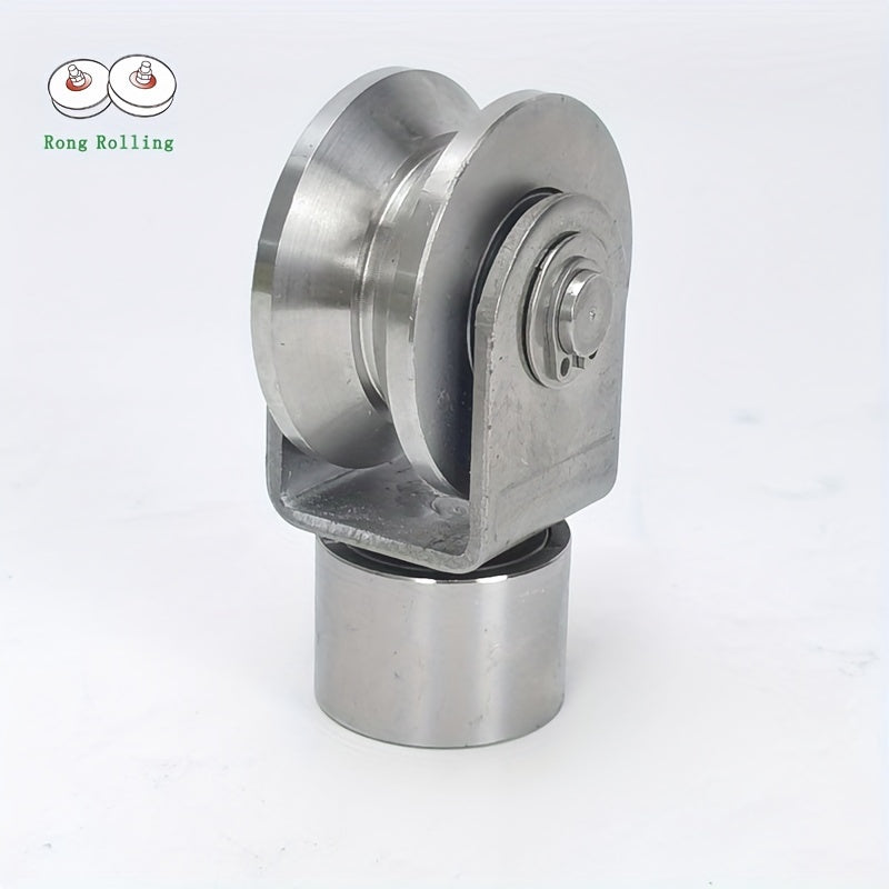 2pcs 5.08cm Stainless Steel V Groove Gate Rollers