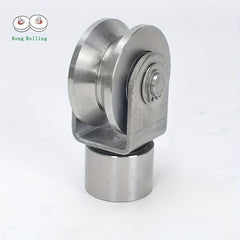 2pcs 5.08cm Stainless Steel V Groove Gate Rollers