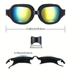 2 Pack Anti-fog Swim Goggles UV Protection Leakproof Glasses