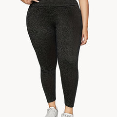 Women's Plus Heathered High Rise Fitness Leggings