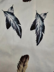 Feather Print Tank Top Sleeveless Casual Summer Top