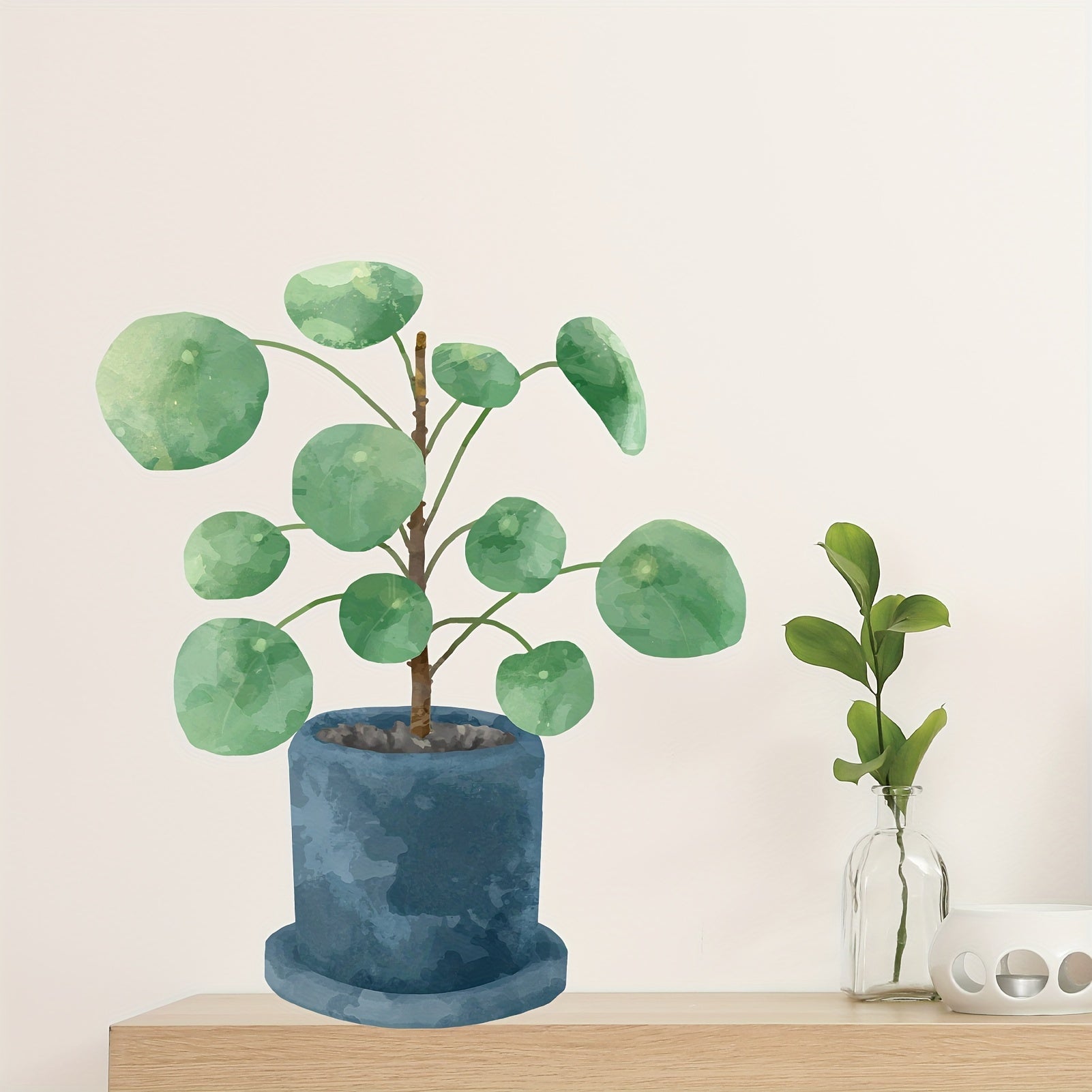 Green Leaves Wall Decal Peel And Stick Removable Sticker