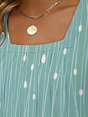 Polka Dot Square Neck Tank Top Sleeveless Summer Top