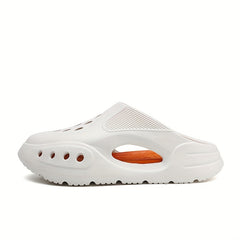 Men's Platform Slides Closed Toe Slippers