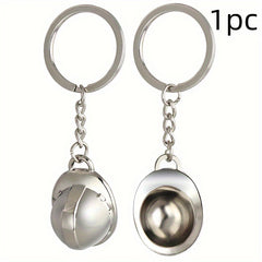 Helmet Keychain Mini Metal Hard Hat Keychain For Men