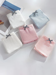 5pcs Girls Casual Panties Soft Comfortable Underwear Set