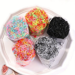 1000pcs Colorful Hair Ties Mini Elastic Bands Set Girls Gift