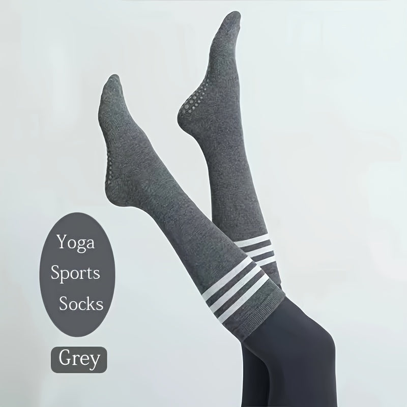Women's Non slip Medium Calf Yoga Socks Soft Comfortable Sport Socks