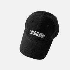 COLORADO Embroidery Baseball Cap Solid Hip Hop Sun Hat Lightweight Sports Hat