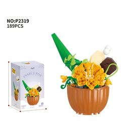 Insect Flower Building Blocks Home Office Decoration Christmas Gift