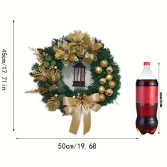 1pc Golden Christmas Ball Wreath Christmas Hanging Decorations