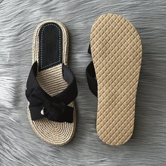 Women's Bowknot Sandals Comfy Beach Shoes