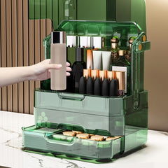 Makeup Organizer With Drawers & Lid