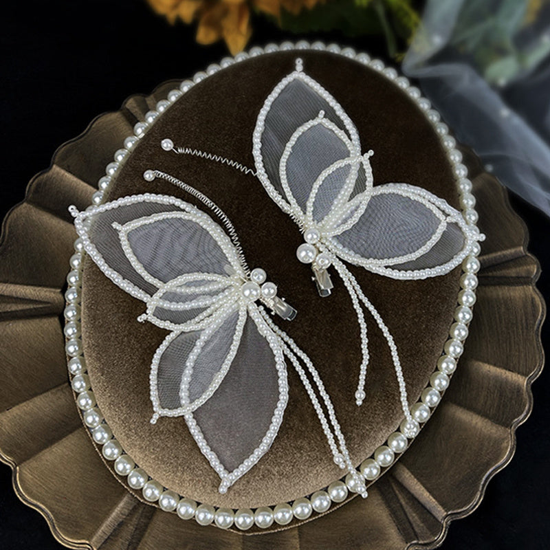 Butterfly Hair Clips Non-Slip Duck Billed Clip Wedding Headwear