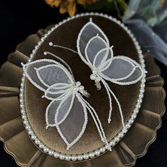 Butterfly Hair Clips Non-Slip Duck Billed Clip Wedding Headwear