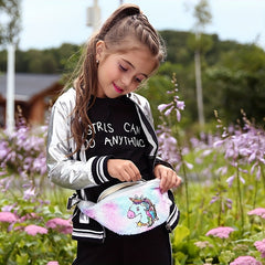 Kid's Pony Sequin Waist Bag Chest Bag