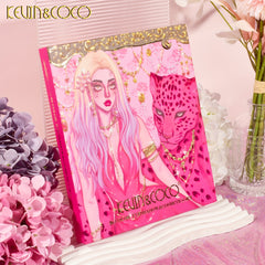 46 Pc Eyeshadow Palette Matte Bright Earth Velvet Lip Glaze Shimmer Highlighter