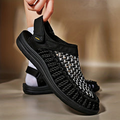 Men's Slip On Sandals Outdoor Lightweight Anti-skid Flat Sandals