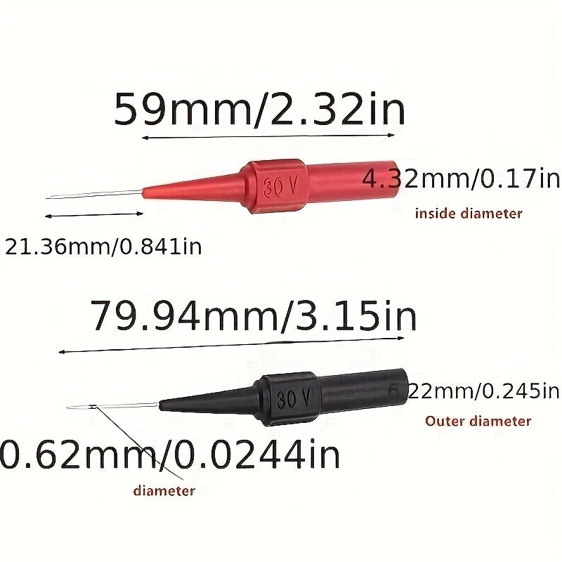 30V Car Tip Probes Diagnostic Tools Auto Multimeter Test Leads