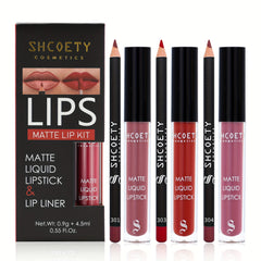 Waterproof Lip Liner Pen & Gloss Set