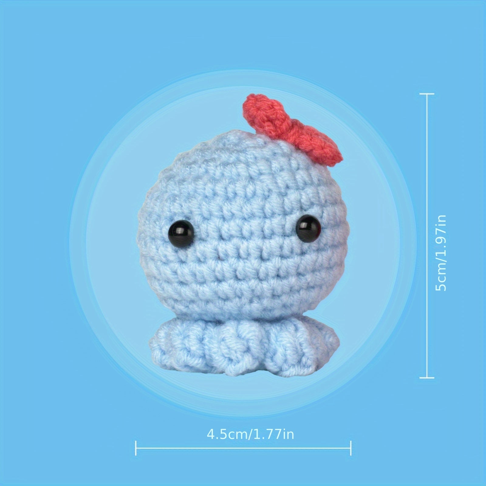 Crochet Kit with Step Guide for Easy Birthday Gifts