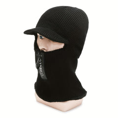 Winter Warm Knitted Ear Protection Hat and Scarf Set