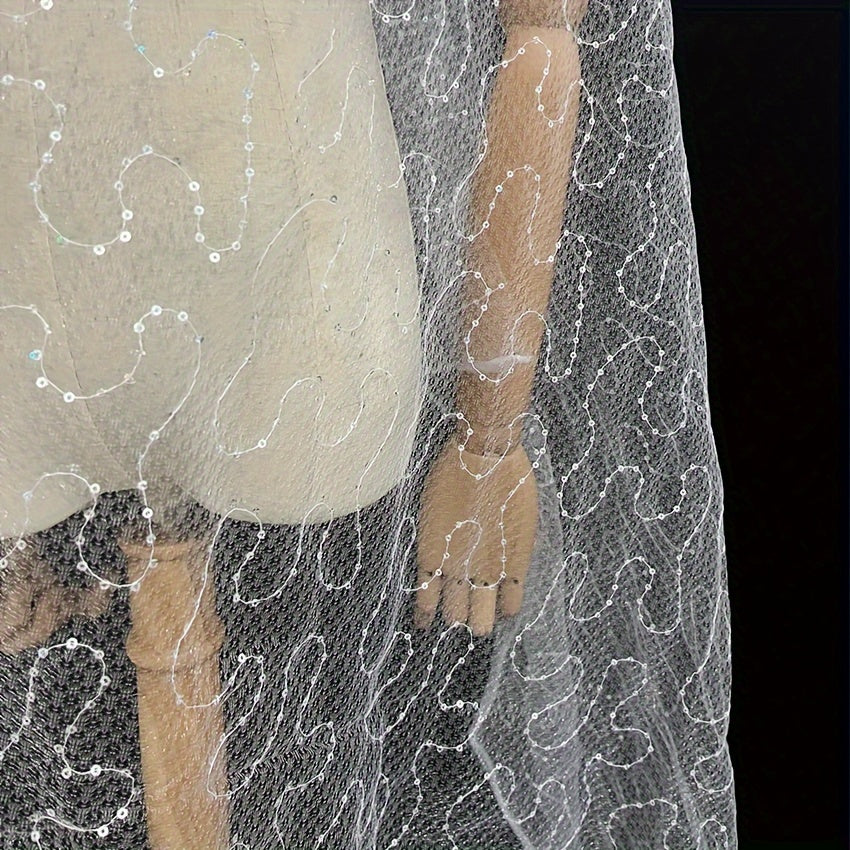 1pc Organza Fabric for DIY Clothing & Home Decor 150x01cm