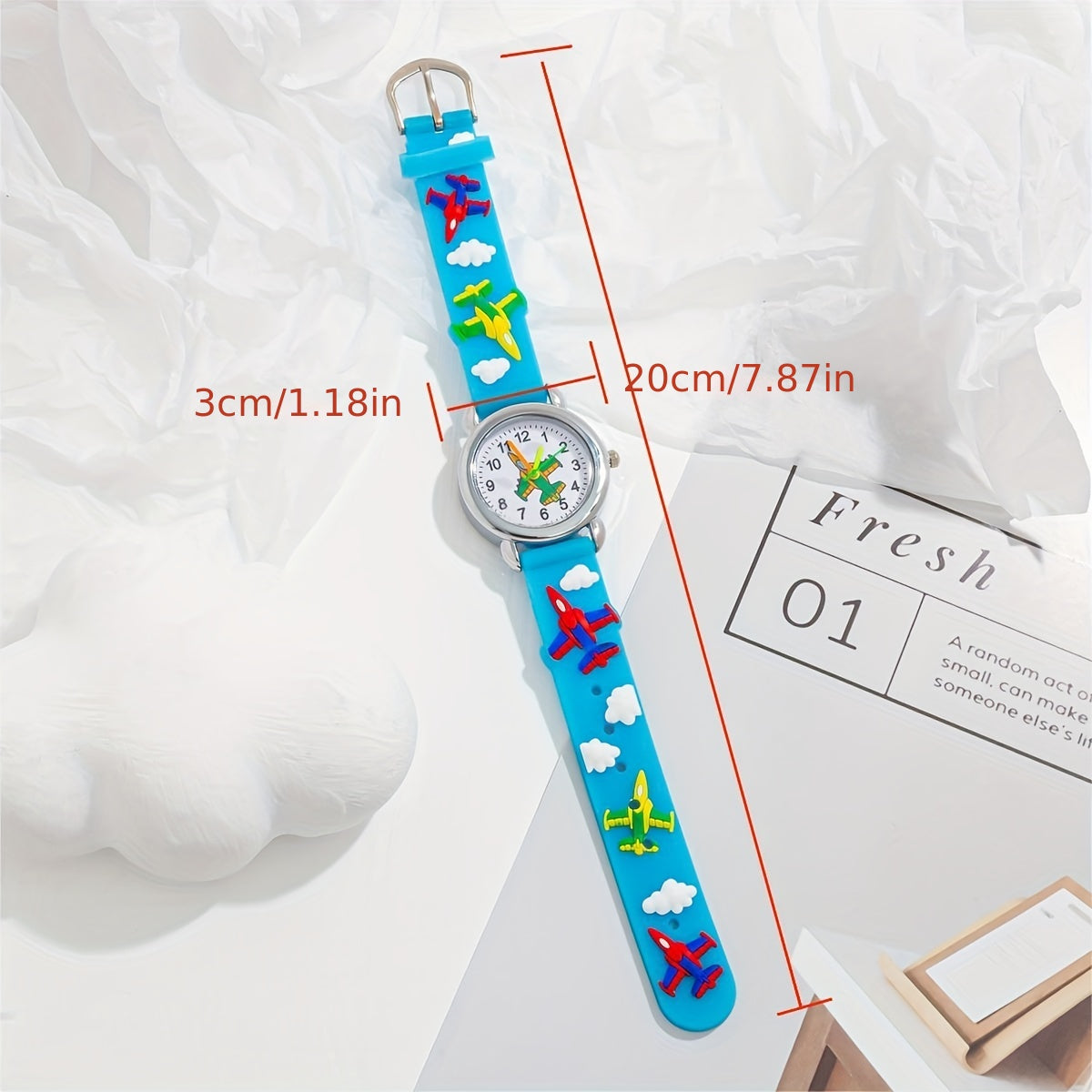 Teen Airplane Print Quartz Watch For Daily Life