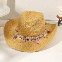 Breathable Handwoven Cowboy Hat for Outdoor Activities