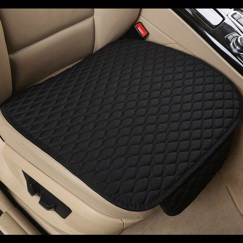 Flax Car Seat Cover Linen Fabric Breathable Protector Mat Pad