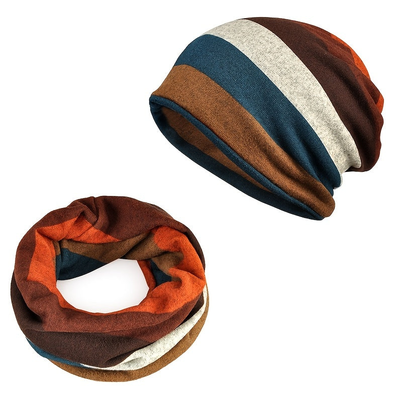 Women Beanies Headwear Knitted Hat Scarf Winter Warm Caps Man Unisex Beanie Hats