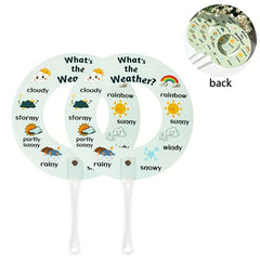 2pcs Weather Signal Cards for Interactive Learning
