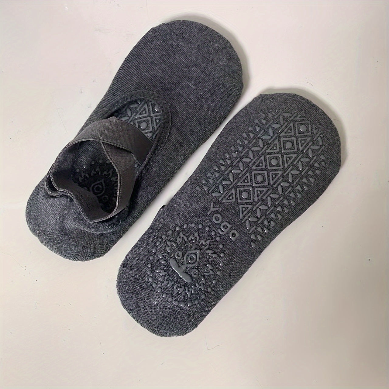 Non Slip Grip Yoga Socks Strap Cross Soft Sweat Absorption Fitness Workout