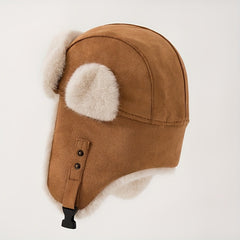 Fleece Lined Thermal Trapper Hat Ear Flap Windproof Aviator Cap