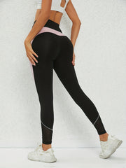 Women's Yoga Leggings with Contrast Stitching