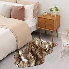 Faux Fur Fluffy Area Rug Soft Floor Mat Non slip Living Room Bedroom Carpet