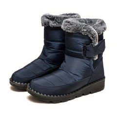 Waterproof Faux Fur High Top Snow Boots Lightweight Thermal Winter