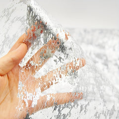 Rectangular Silver Thin Gauze Tablecloth