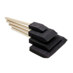 4Pcs Wooden Handle Sponge Brush Art Craft Painting Tool
